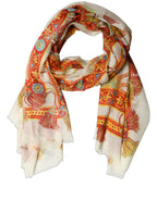 Multicolor Carretto Print Modal Shawl Scarf