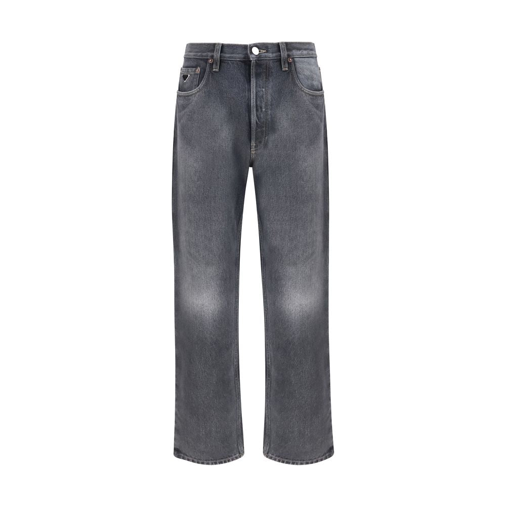 Black Cotton Relaxed Fit Jeans