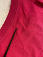 Pink Cotton Crew Neck Short Sleeves Tee T-shirt