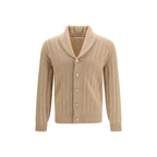Beige Cashmere Cardigan
