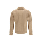 Beige Cashmere Cardigan