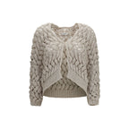Beige Silk Cardigan