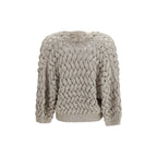 Beige Silk Cardigan
