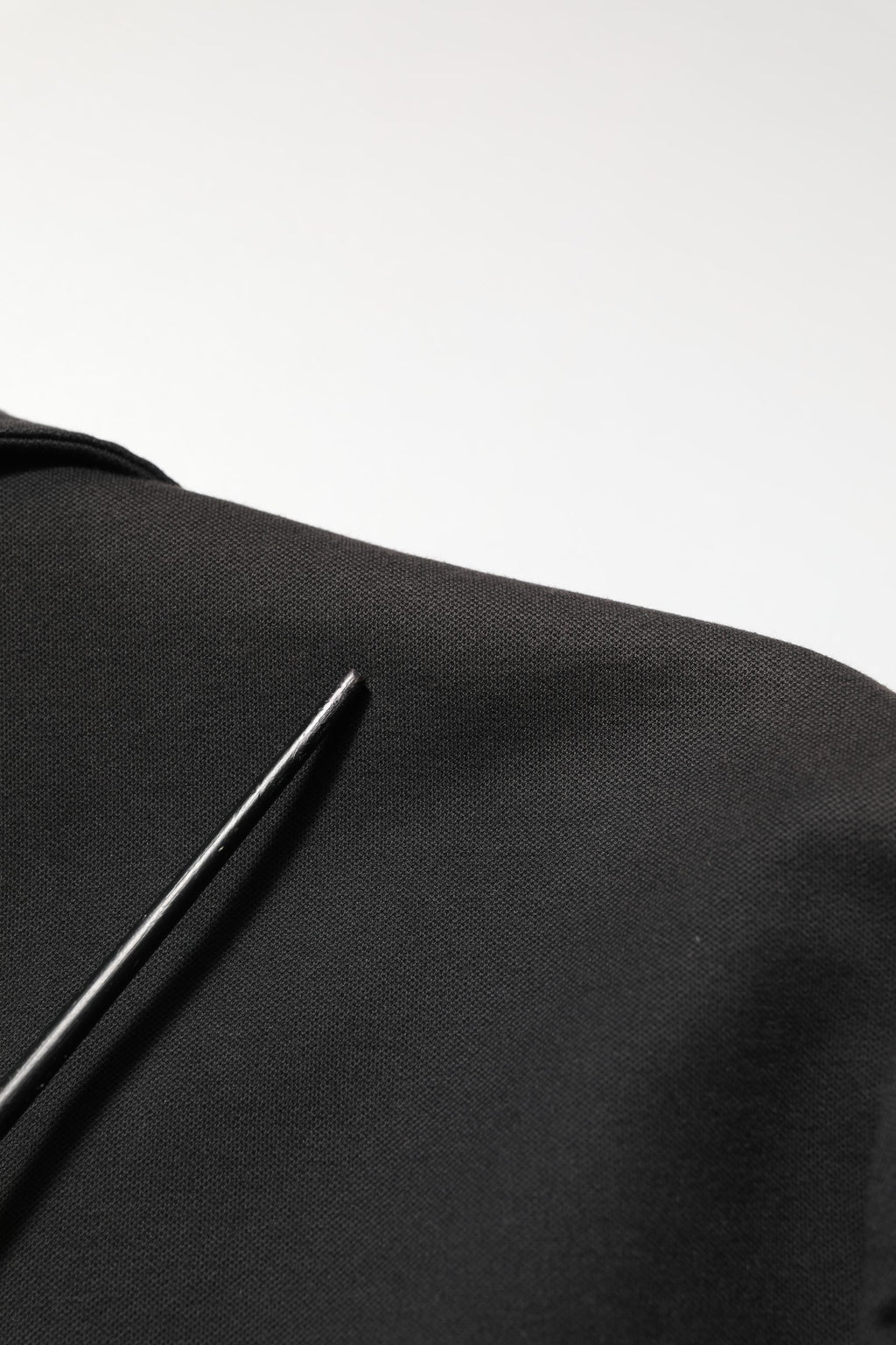Black Embroidered Single Breasted Jacket