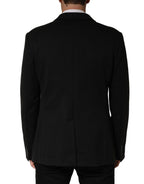 Black Embroidered Single Breasted Jacket