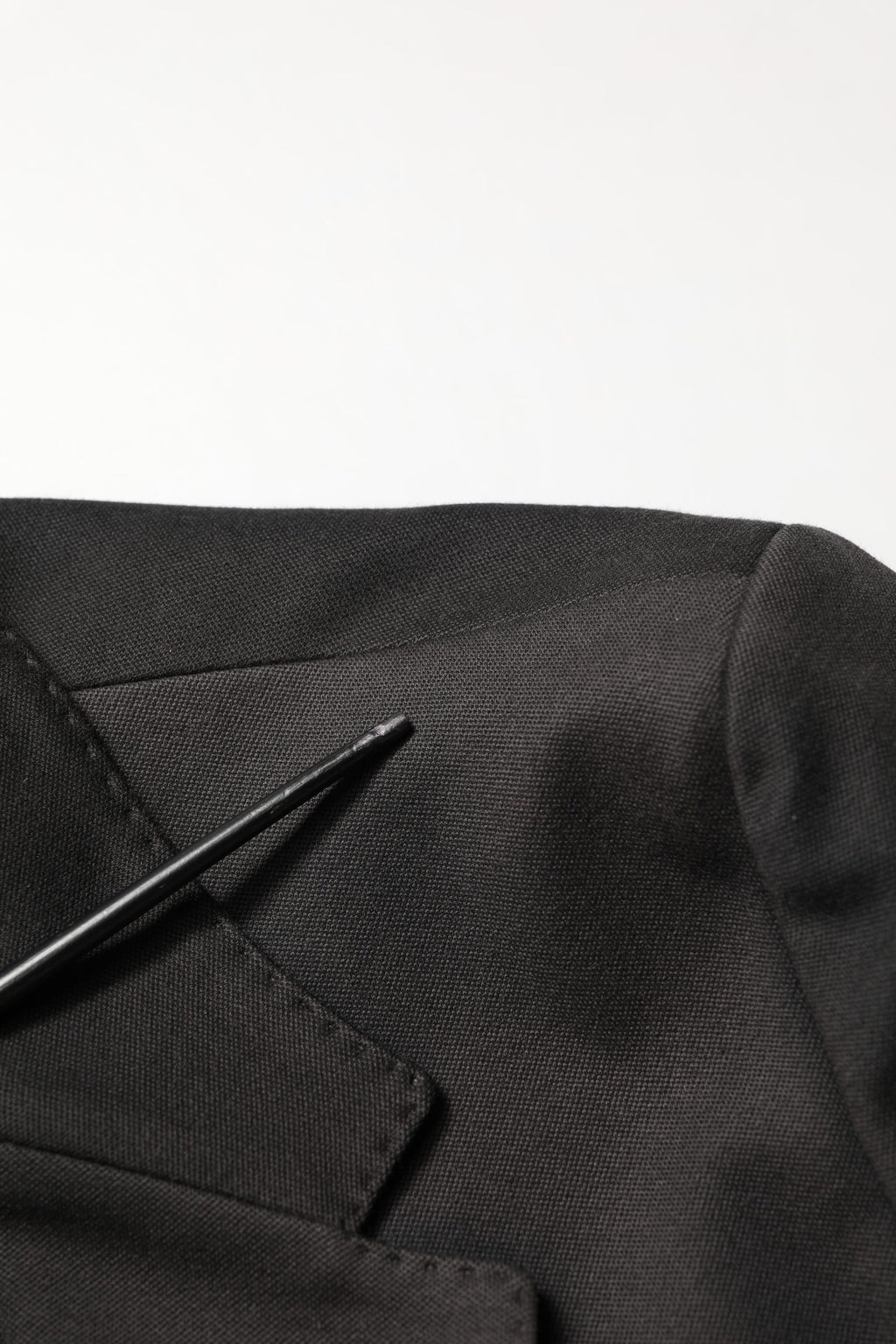 Black Embroidered Single Breasted Men Jacket