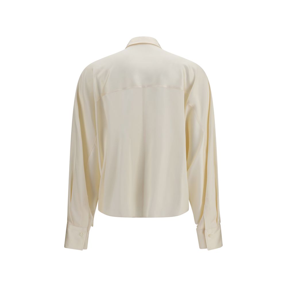 Beige Silk Shirt