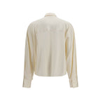 Beige Silk Shirt