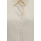 Beige Silk Shirt