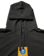 Black Cotton DG Shield Hooded Sweatshirt Sweater