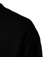 Black Cotton DG Crew Neck Sweatshirt Sweater