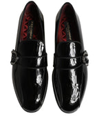 Black Patent Leather Men Loafers Shoes