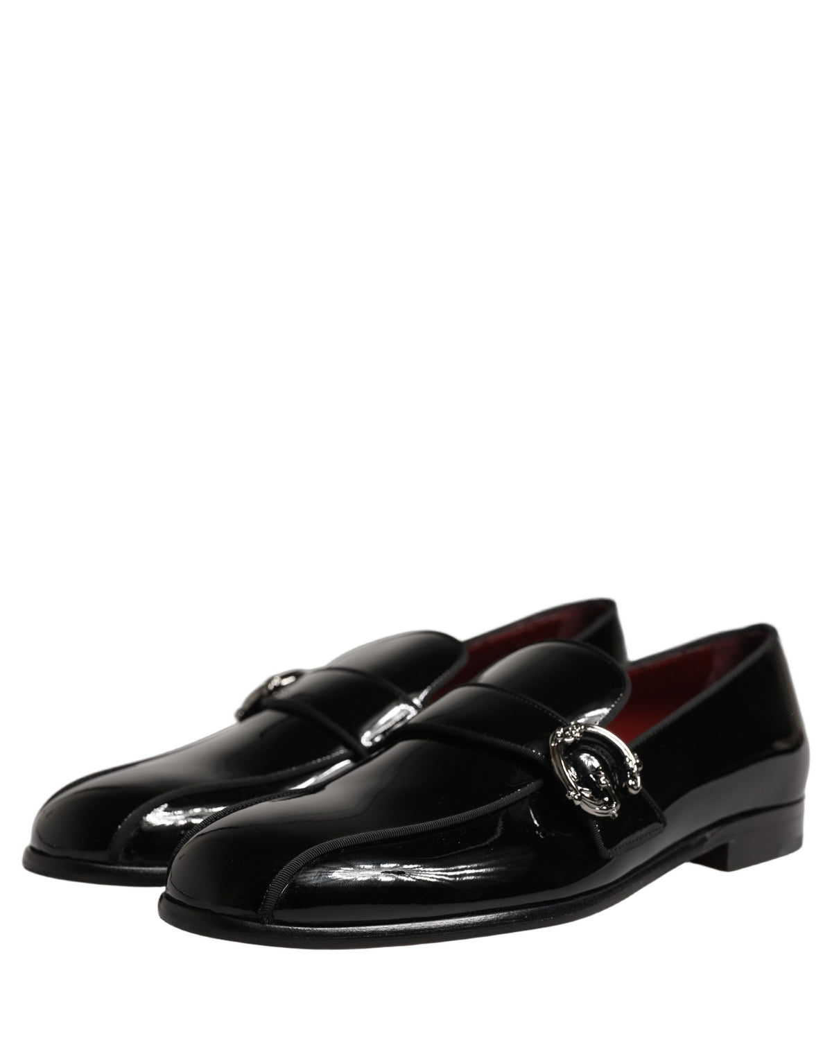 Black Patent Leather Men Loafers Shoes