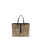 Beige Calf Leather Bos Taurus Shoulder Bag