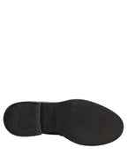 Black Brushed Calf Leather Loafers Shoes