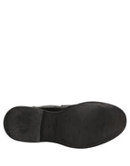 Black Brushed Calf Leather Loafers Shoes