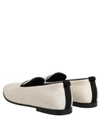 White Velvet Slip On Men Flats Loafers Shoes