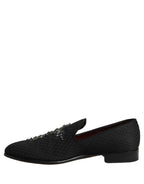 Black Suede Cross Slip On Men Loafers Shoes