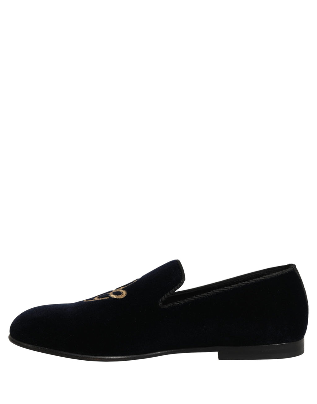 Black Suede DG Logo Slippers Men Loafers Shoes