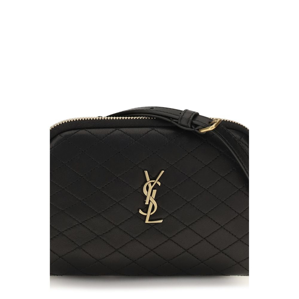 Black Calf Leather Bos Taurus Shoulder Bag
