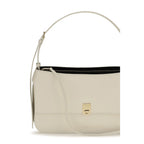 Beige Calf Leather Bos Taurus Shoulder Bag