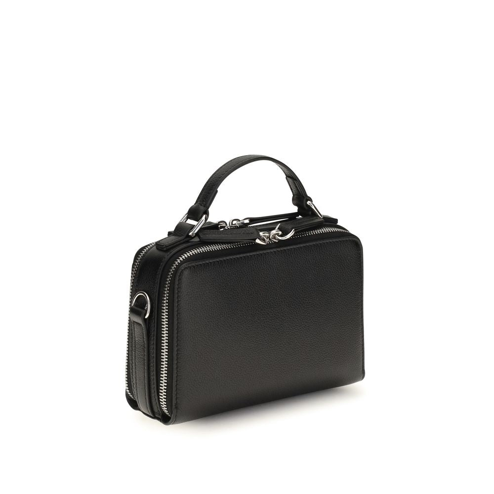 Black Calf Leather Bos Taurus Handbag