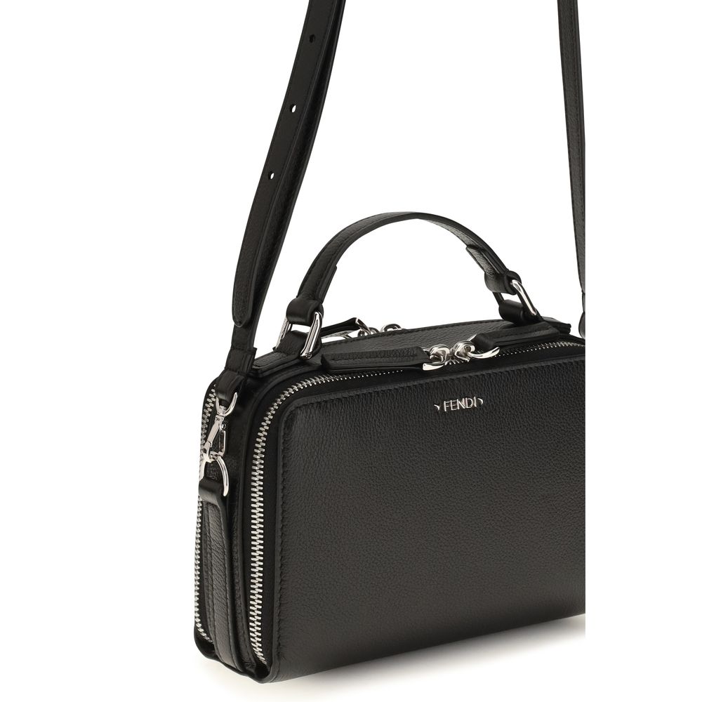 Black Calf Leather Bos Taurus Handbag