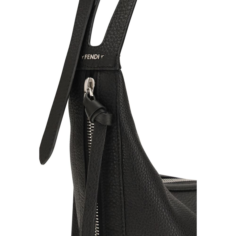 Black Calf Leather Bos Taurus Shoulder Bag