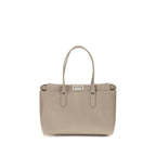 Beige Calf Leather Bos Taurus Shoulder Bag