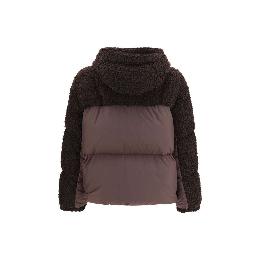 Brown Wool Oves Aries Full-Length Jacket