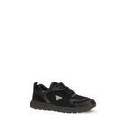Black Fabric Athletic Sneakers