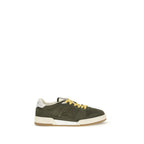 Bicolor Suede Leather Low Top Sneakers