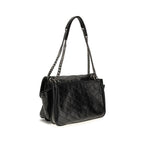Black Calf Leather Bos Taurus Shoulder Bag