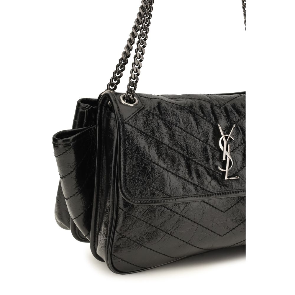 Black Calf Leather Bos Taurus Shoulder Bag