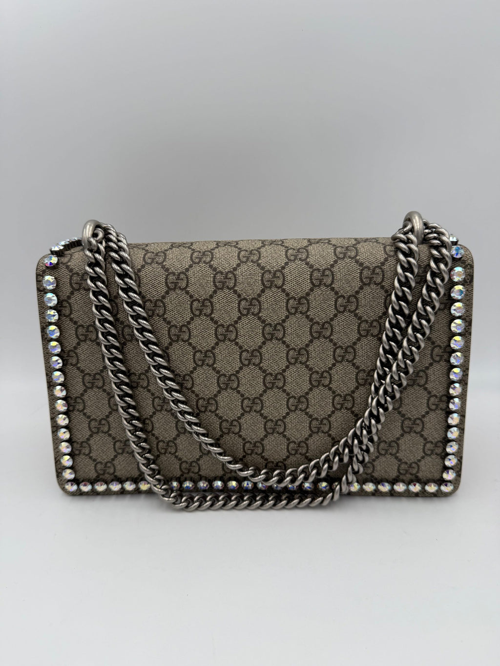 GUCCI DIONYSUS GG Supreme with Diamonds Handbag