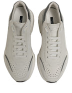 White Silver Daymaster Low Top Sneakers Shoes