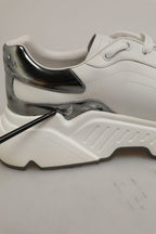 White Silver Daymaster Low Top Sneakers Shoes