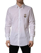 White GOLD Crown Bee Cotton Formal Dress Shirt