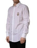 White GOLD Crown Bee Cotton Formal Dress Shirt