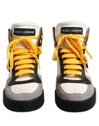 Multicolor Leather High Top Men Sneakers Shoes