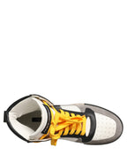 Multicolor Leather High Top Men Sneakers Shoes