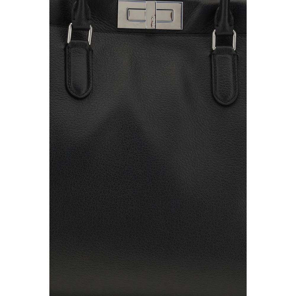 Black Calf Leather Bos Taurus Handbag