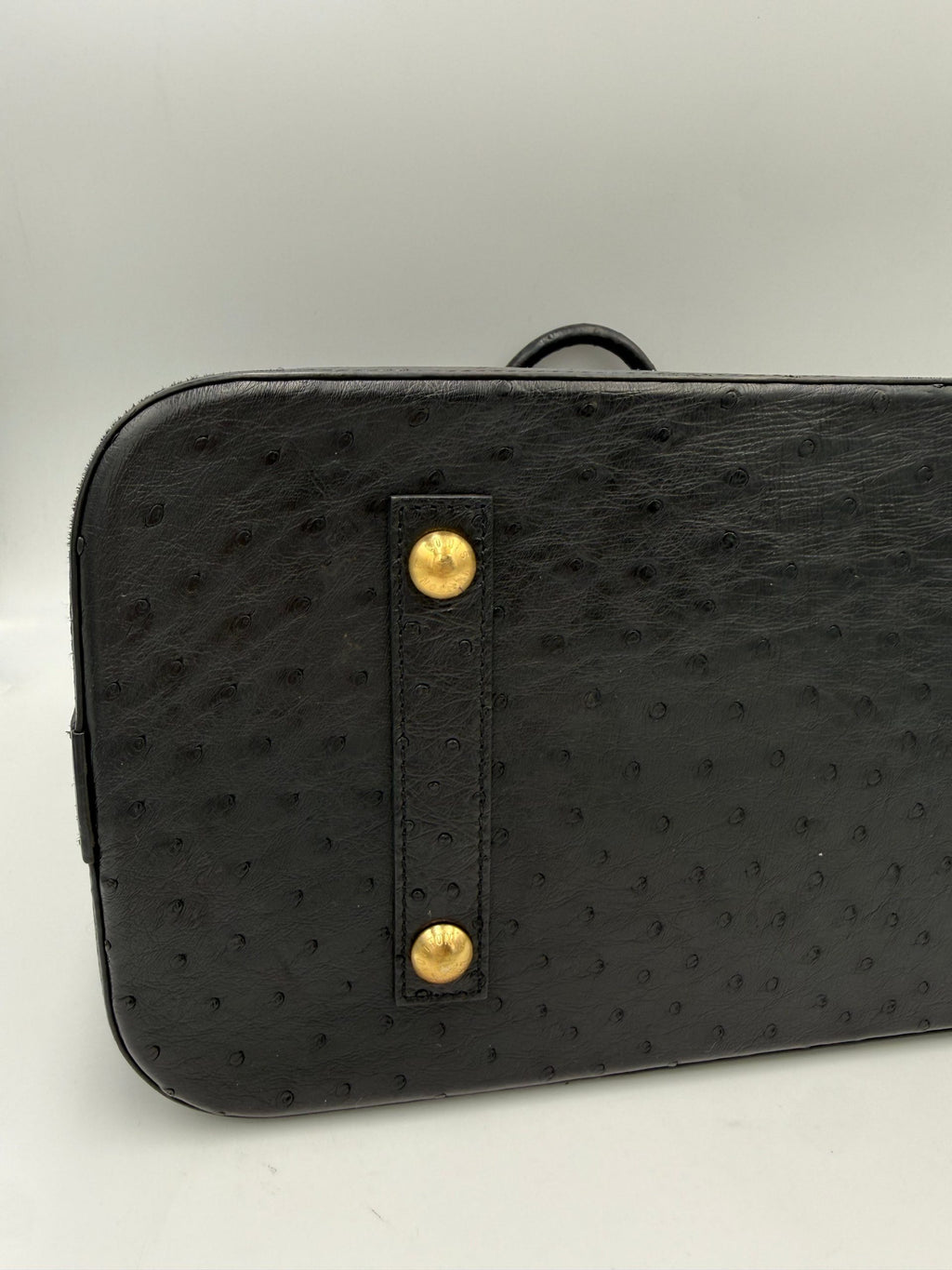LOUIS VUITTON Alma GM in Ostrich Leather Handbag