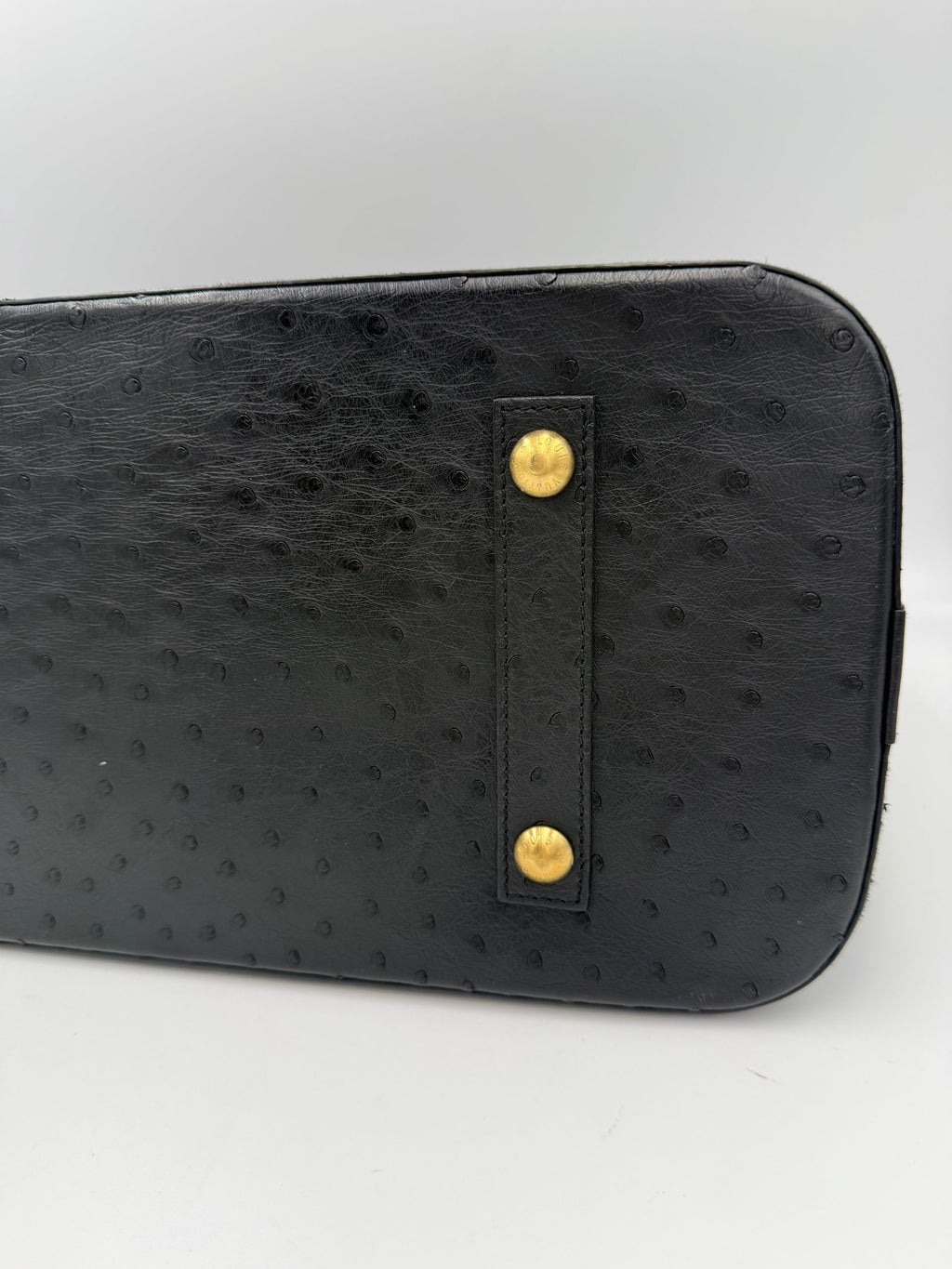 LOUIS VUITTON Alma GM in Ostrich Leather Handbag