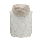 Gray Polyester Sleeveless Jacket