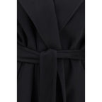 Black Wool Oves Aries Coat