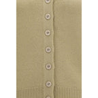 Beige Cashmere Cardigan