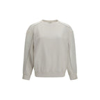 White Cotton Sweatshirt