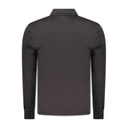 Black Cotton Polo Shirt