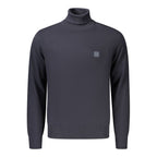Blue Cotton Turtleneck